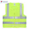 Chaqueta reflectante de trabajo de alta visibilidad de alta calidad ANSI Hi Vis Construction Engineers Chaleco de seguridad de trabajo Zip